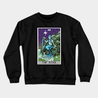 The Star Tarot Card Terror Tarot Edition - Siren Halloween Mermaid Crewneck Sweatshirt